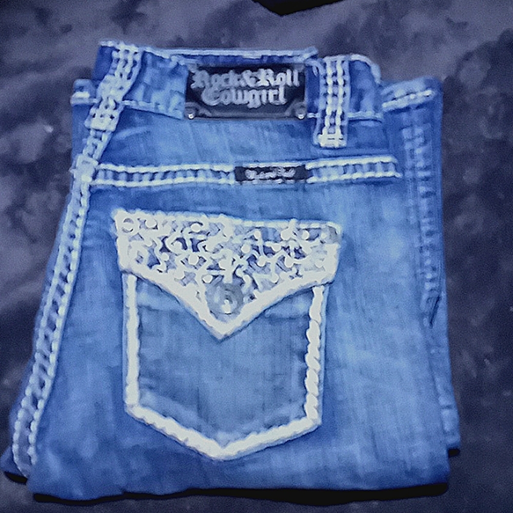 Rock and Roll Cowgirl jeans 25x34 Mid Rise